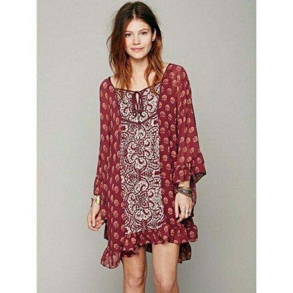 Free People Marla Dreams Boho Flowy Dress Sold Out - Picture 1 of 6